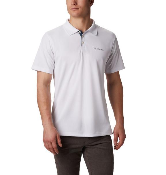 Columbia Utilizer Polo White For Men's NZ36107 New Zealand